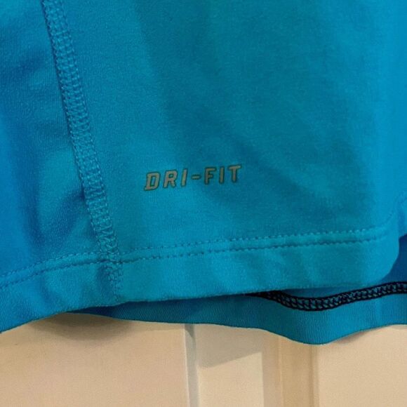 Nike Elements Turquoise Dri-Fit Running Long Sleeve Top Medium - Picture 4 of 14